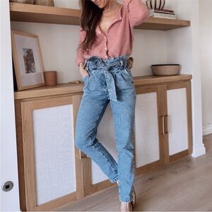Sezane Austin Paperbag Jeans